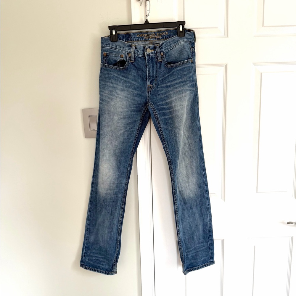 American Eagle Outfitters Vintage Mens 28x32 Jeans Slim Straight Medium Wash